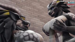 Dragon Boobjob and Growth Animation
