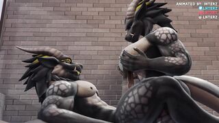 Dragon Boobjob and Growth Animation