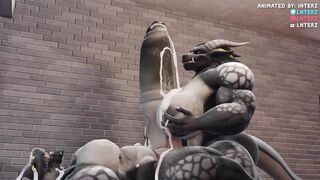 Dragon Boobjob and Growth Animation