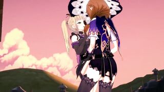 Lisa Teaches Fischl a Lesson (Genshin Impact)