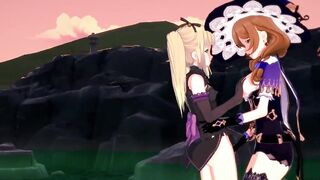 Lisa Teaches Fischl a Lesson (Genshin Impact)