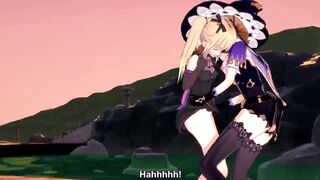 Lisa Teaches Fischl a Lesson (Genshin Impact)