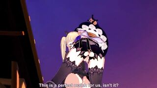 Lisa Teaches Fischl a Lesson (Genshin Impact)