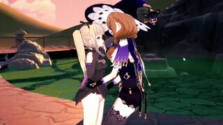 Lisa Teaches Fischl a Lesson (Genshin Impact)