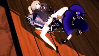 Lisa Teaches Fischl a Lesson (Genshin Impact)