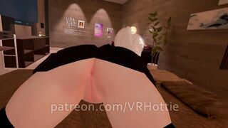 Perfect Blonde Gift Wet Tongue Jacket only Cat Girl Pigtails Facesit Bow Upskirt POV Lap Dance