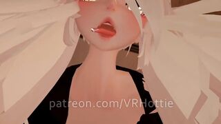 Perfect Blonde Gift Wet Tongue Jacket only Cat Girl Pigtails Facesit Bow Upskirt POV Lap Dance