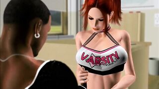 Toon 3D College Cheerleader Postgame BBC