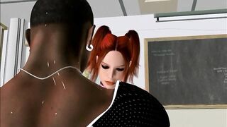 Toon 3D College Cheerleader Postgame BBC