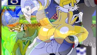 Sonic, Tails and Green Sonic Porn Very Sexy - S&M