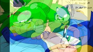 Sonic, Tails and Green Sonic Porn Very Sexy - S&M