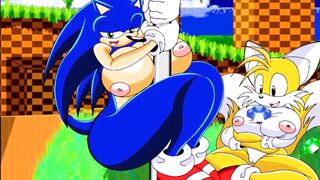 Sonic, Tails and Green Sonic Porn Very Sexy - S&M