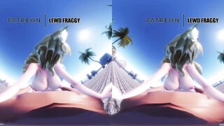 Touhou - Ran Yakumo Beach Pussygrind & Cowgirl [5k HENTAI VR]
