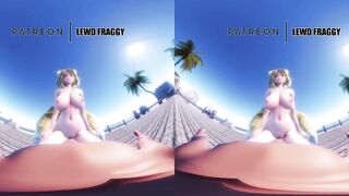 Touhou - Ran Yakumo Beach Pussygrind & Cowgirl [5k HENTAI VR]