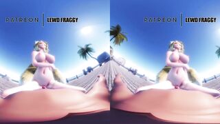 Touhou - Ran Yakumo Beach Pussygrind & Cowgirl [5k HENTAI VR]