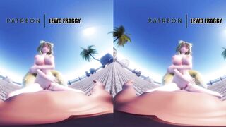 Touhou - Ran Yakumo Beach Pussygrind & Cowgirl [5k HENTAI VR]