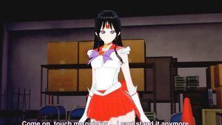 (3D Hentai)(Sailor Moon) Rei Hino in a Threesome (Sailor Mars)