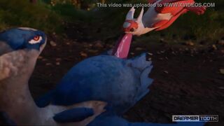 Furry Dragon Sensual Blowjob