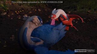 Furry Dragon Sensual Blowjob