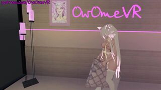 Shy Catgirl Puts on a Show for you ❤️solo Masturbation in Virtual Reality [VRchat] 3d Hentai Camgirl