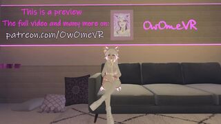 Shy Catgirl Puts on a Show for you ❤️solo Masturbation in Virtual Reality [VRchat] 3d Hentai Camgirl