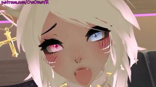 Shy Catgirl Puts on a Show for you ❤️solo Masturbation in Virtual Reality [VRchat] 3d Hentai Camgirl