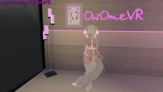 Shy Catgirl Puts on a Show for you ❤️solo Masturbation in Virtual Reality [VRchat] 3d Hentai Camgirl