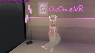Shy Catgirl Puts on a Show for you ❤️solo Masturbation in Virtual Reality [VRchat] 3d Hentai Camgirl