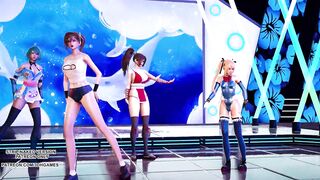 [MMD] Lalal 危 Hot Dance DOA Mai Shiranui Marie Rose Misaki Tamaki 4K 60FPS