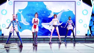 [MMD] Lalal 危 Hot Dance DOA Mai Shiranui Marie Rose Misaki Tamaki 4K 60FPS