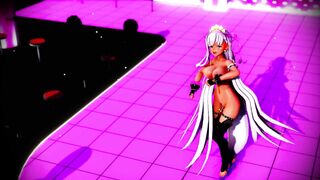 Mmd Ebony Bitch will Suck all Cock after her Erotic Dance