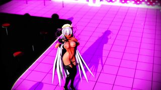 Mmd Ebony Bitch will Suck all Cock after her Erotic Dance
