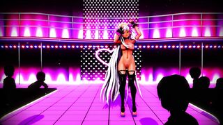 Mmd Ebony Bitch will Suck all Cock after her Erotic Dance