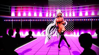 Mmd Ebony Bitch will Suck all Cock after her Erotic Dance