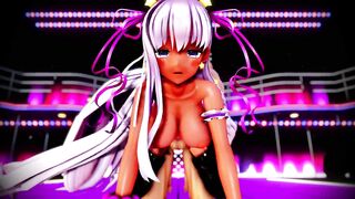Mmd Ebony Bitch will Suck all Cock after her Erotic Dance
