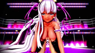 Mmd Ebony Bitch will Suck all Cock after her Erotic Dance