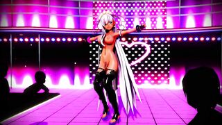 Mmd Ebony Bitch will Suck all Cock after her Erotic Dance