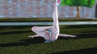 Mmd no Mercy to Haku Shameless Pussy Exposed to the Community thus Dirty old Man Happy to View her