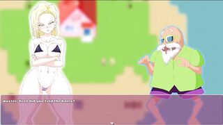 Android Quest for the Balls - Dragon Ball Part 6 - Master and Android 18