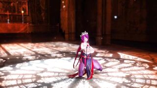 Mmd Genshin Impact Rosaria Big Tits and Hot and Sexy with Wonderful Job inside the Cathedral Sloppy