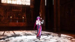 Mmd Genshin Impact Rosaria Big Tits and Hot and Sexy with Wonderful Job inside the Cathedral Sloppy