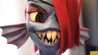 Deep Kissing - Undyne & D.va - Ayasz