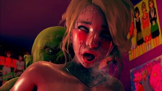 Hentai Animation - Girl Loves Big Ork's Dick