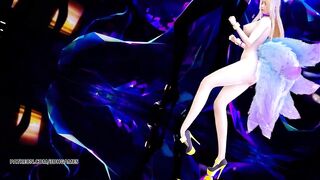 [MMD] K/DA - the Baddest Ahri Striptease Uncensored 3D