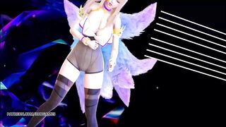 [MMD] K/DA - the Baddest Ahri Striptease Uncensored 3D