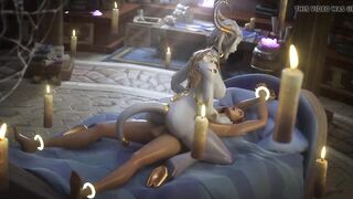 Jinaara Rides a Big Futa Cock