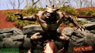 River Monster. 3D monster hentai