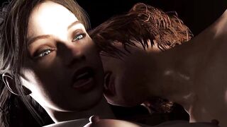 Jill Valentine and Claire Redfield - Raccon Love