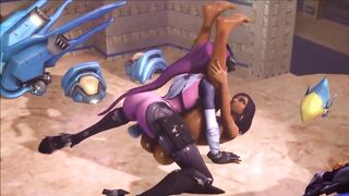Futa Widowmaker fucks Pharah (3D Animated)