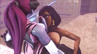 Futa Widowmaker fucks Pharah (3D Animated)